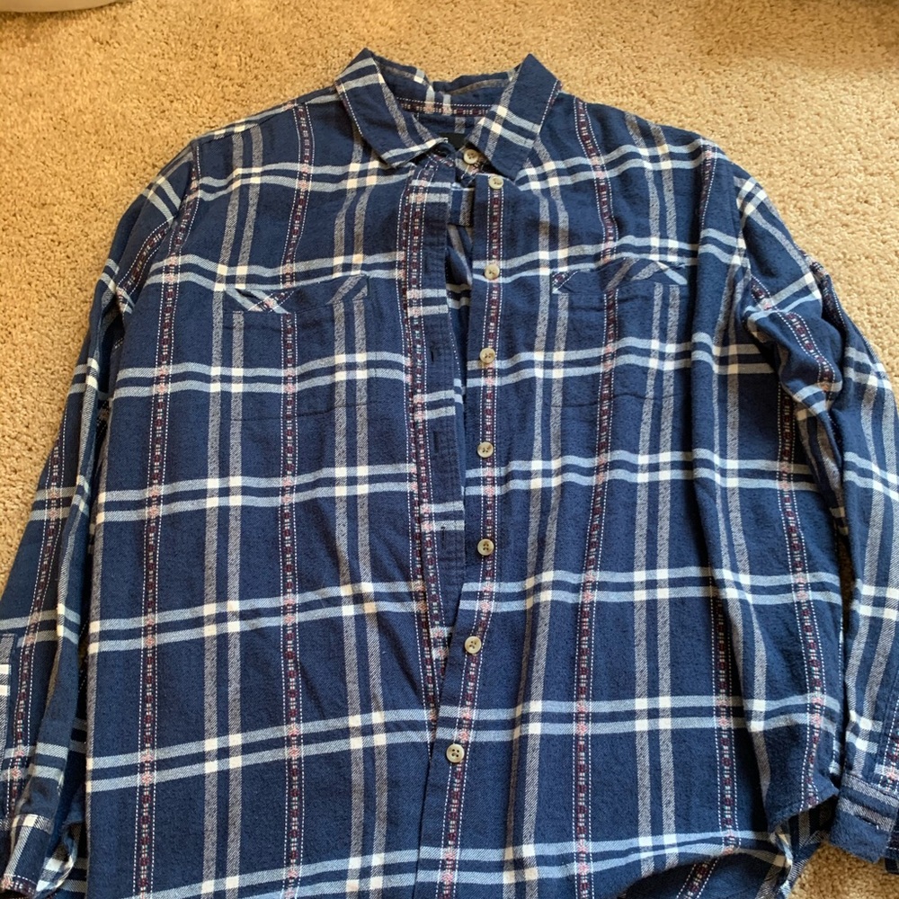 Oversized plaid flannel